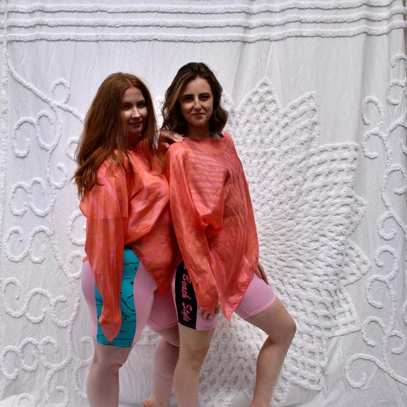 SOLDVintage California Beach Style pink bike short - Picture 2 of 7